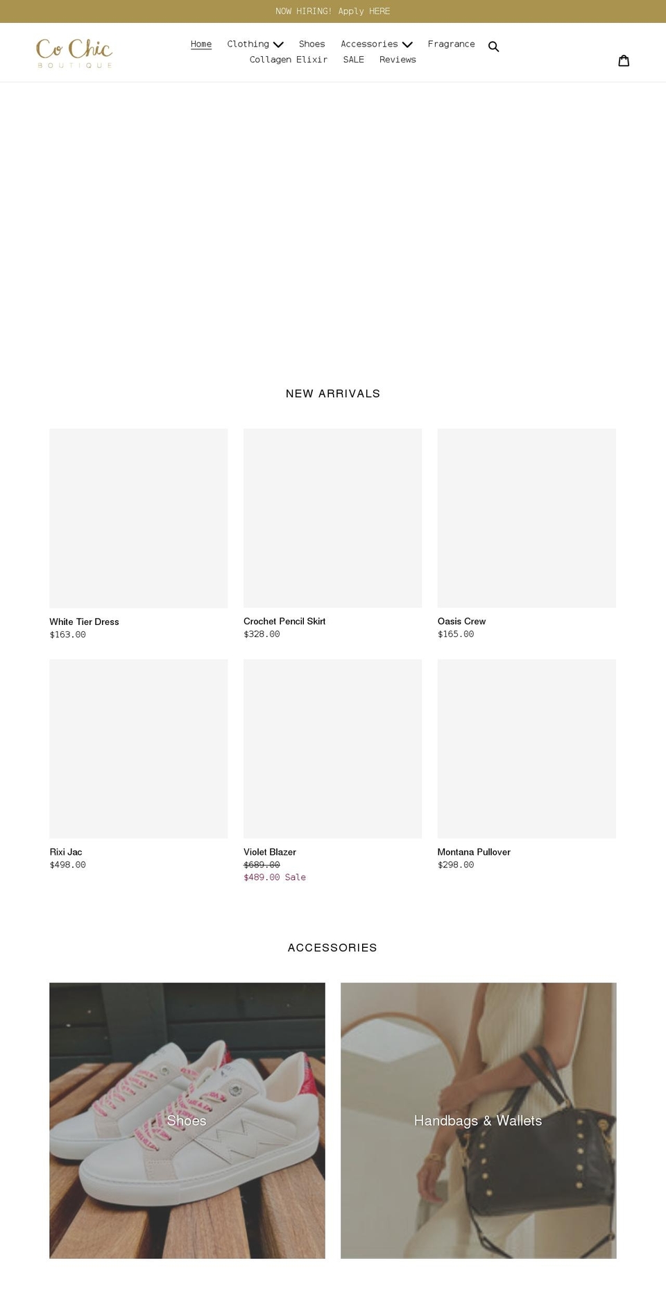 cochicboutique.com shopify website screenshot