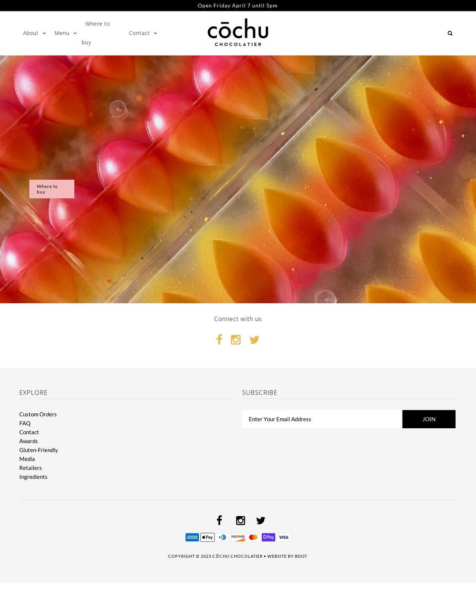 cochu.ca shopify website screenshot