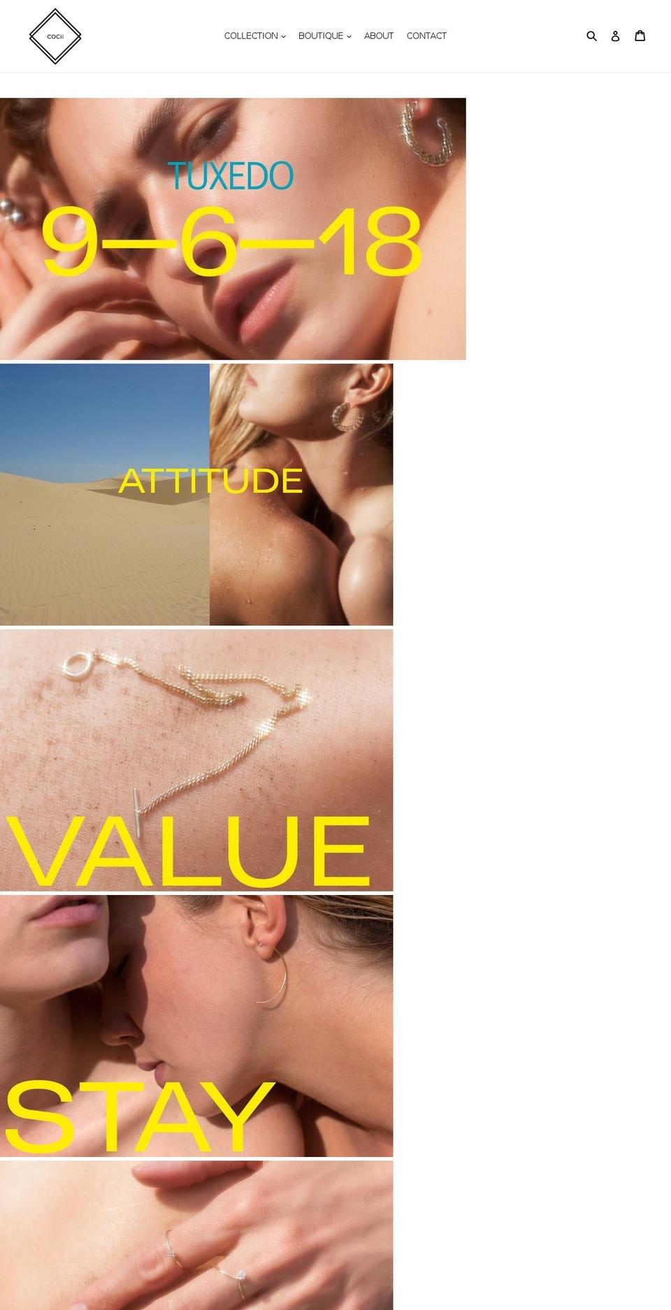 cocii-jewels.com — Shopify storefront screenshot