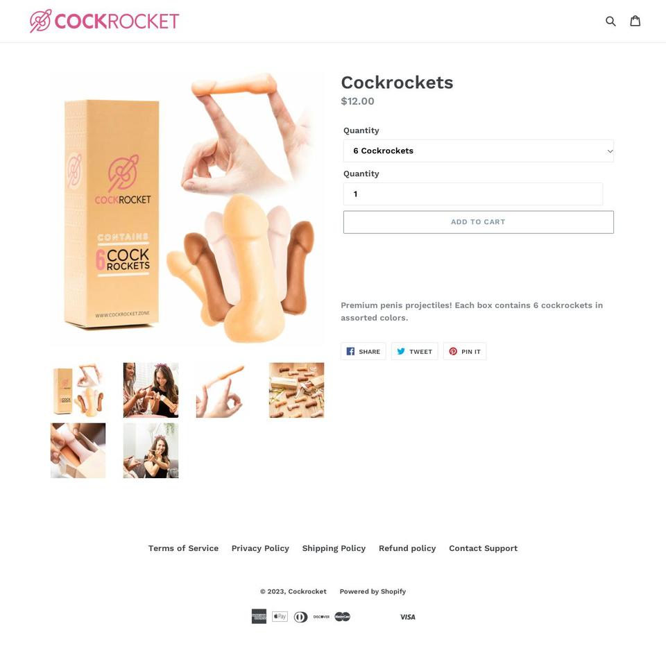 cockrocket.zone shopify website screenshot