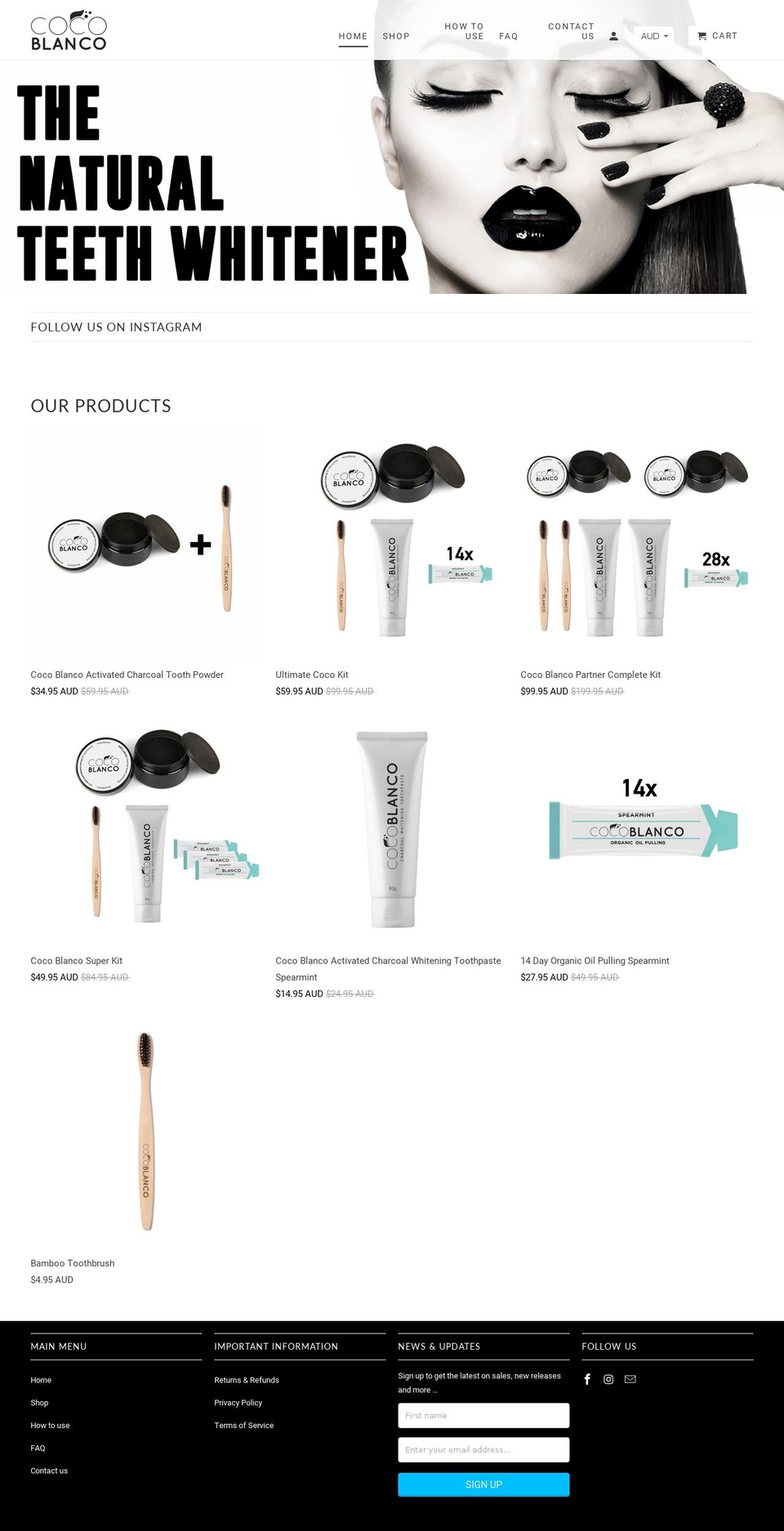 coco-blanco.com — Shopify storefront screenshot