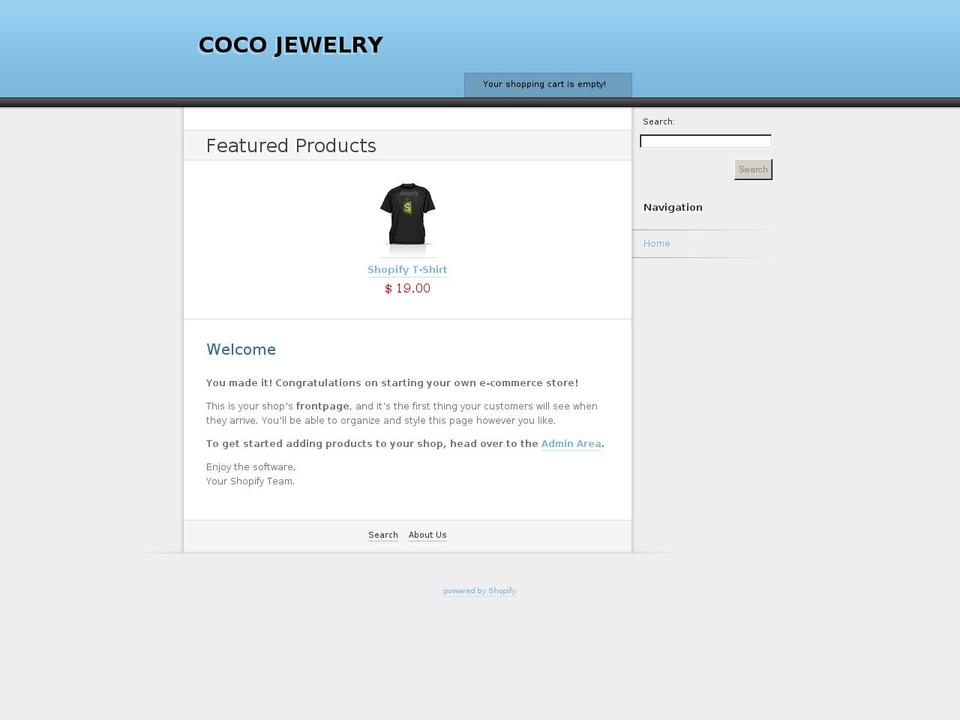 coco.myshopify.com shopify website screenshot