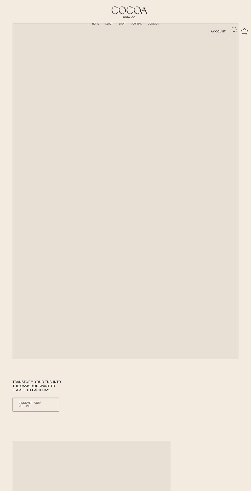 cocoabodyco.com shopify website screenshot
