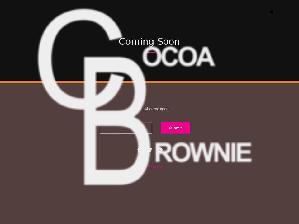 cocoabrownie.co.uk shopify website screenshot