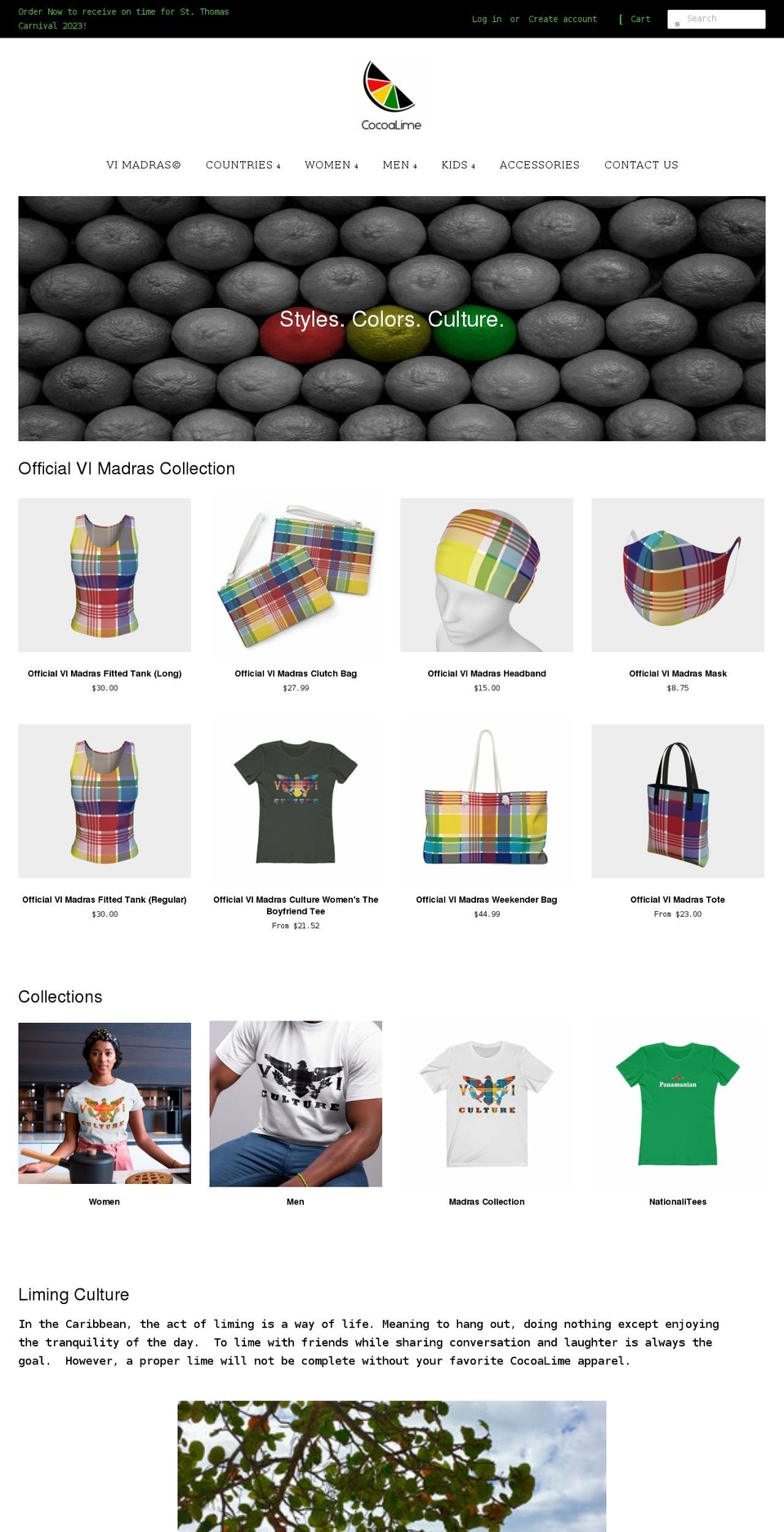 cocoalimeapparel.com shopify website screenshot