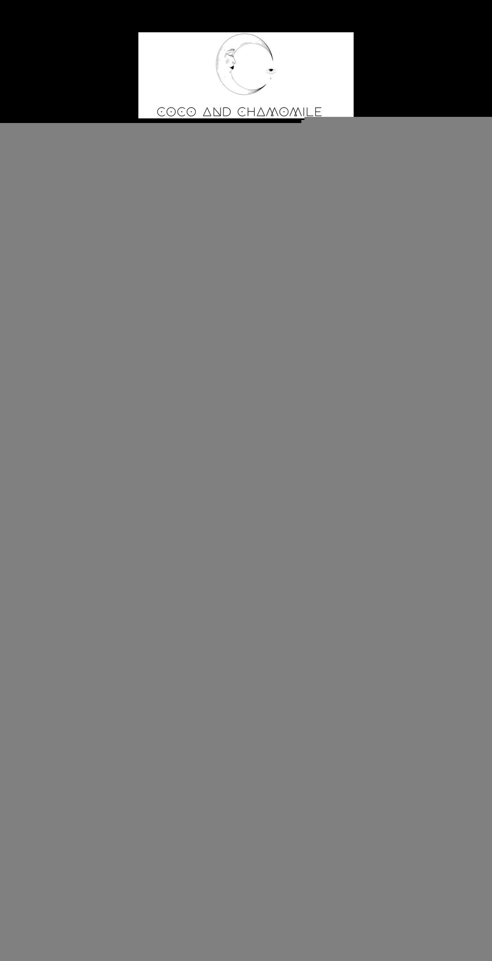 cocoandchamomile.com shopify website screenshot