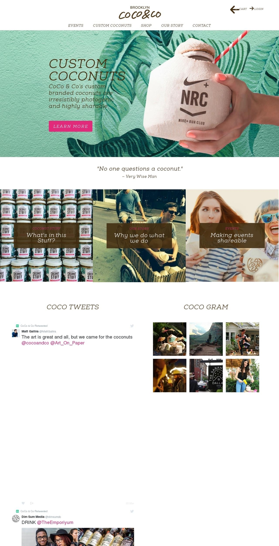 cocoandco.co shopify website screenshot