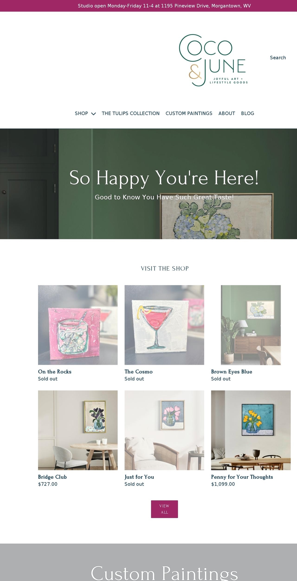 cocoandjune.com shopify website screenshot