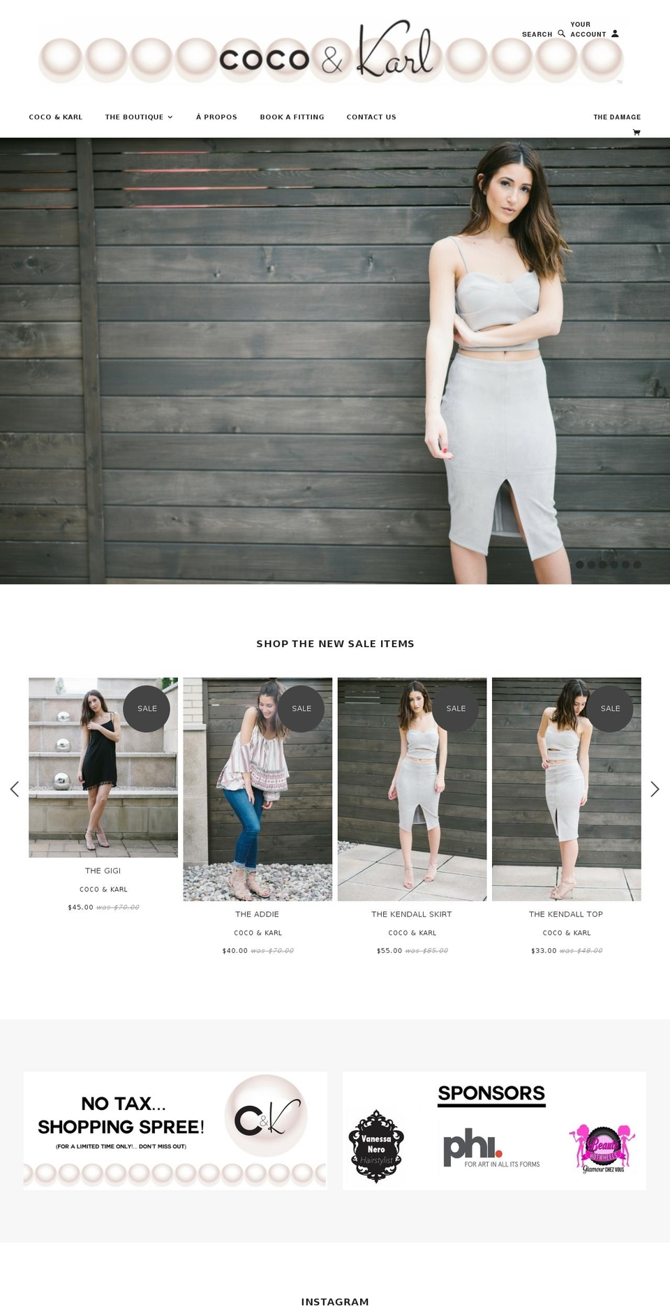 cocoandkarl.com shopify website screenshot