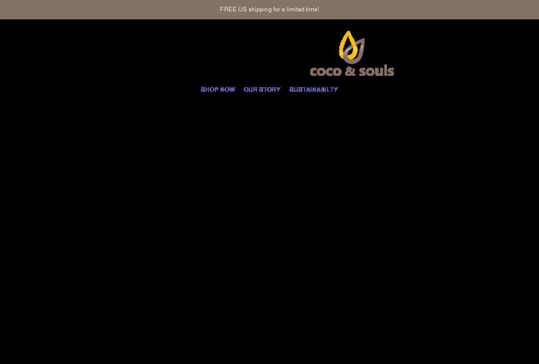 cocoandsouls.com shopify website screenshot