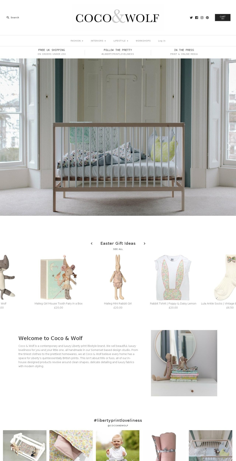 cocoandwolf.com shopify website screenshot