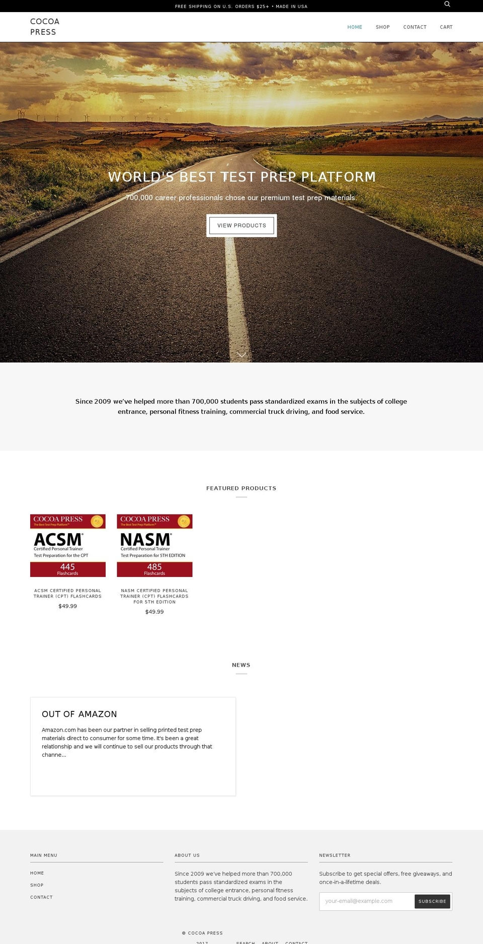 cocoapress.com shopify website screenshot