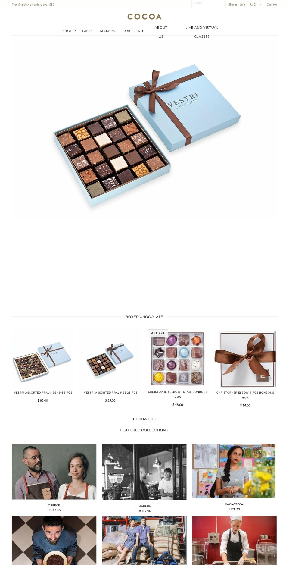 cocoastore.com shopify website screenshot