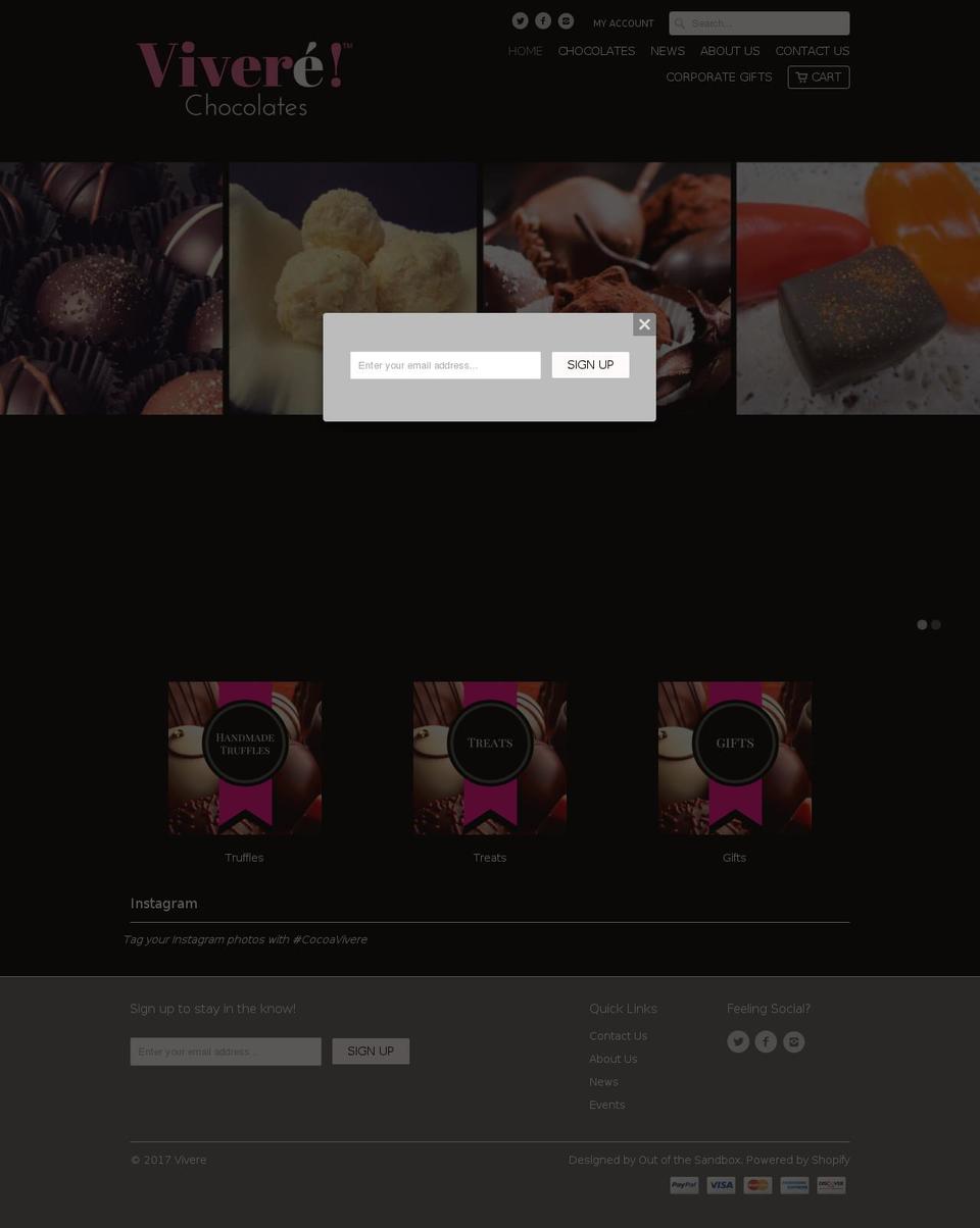 cocoavivere.net shopify website screenshot