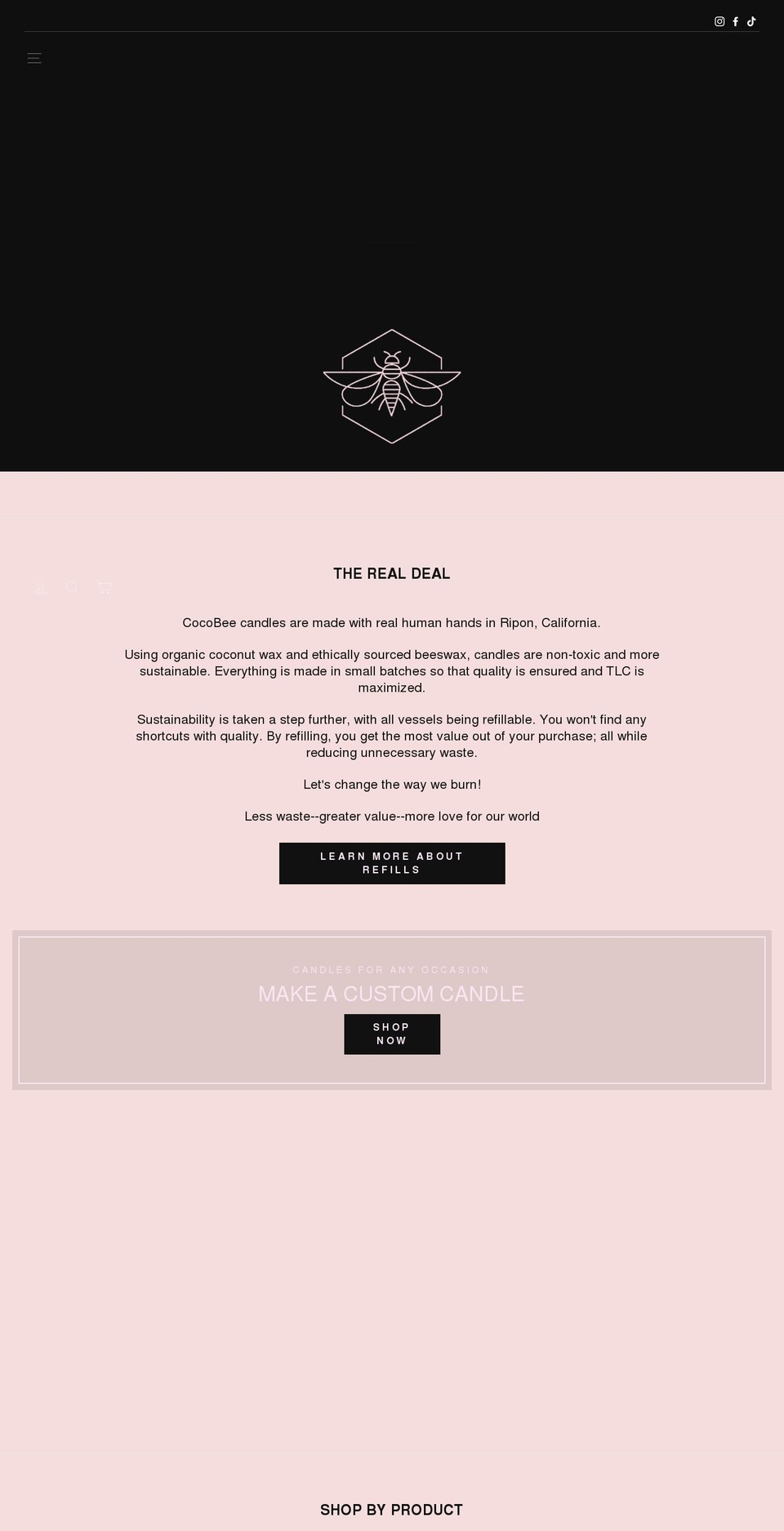 cocobeecompany.com shopify website screenshot