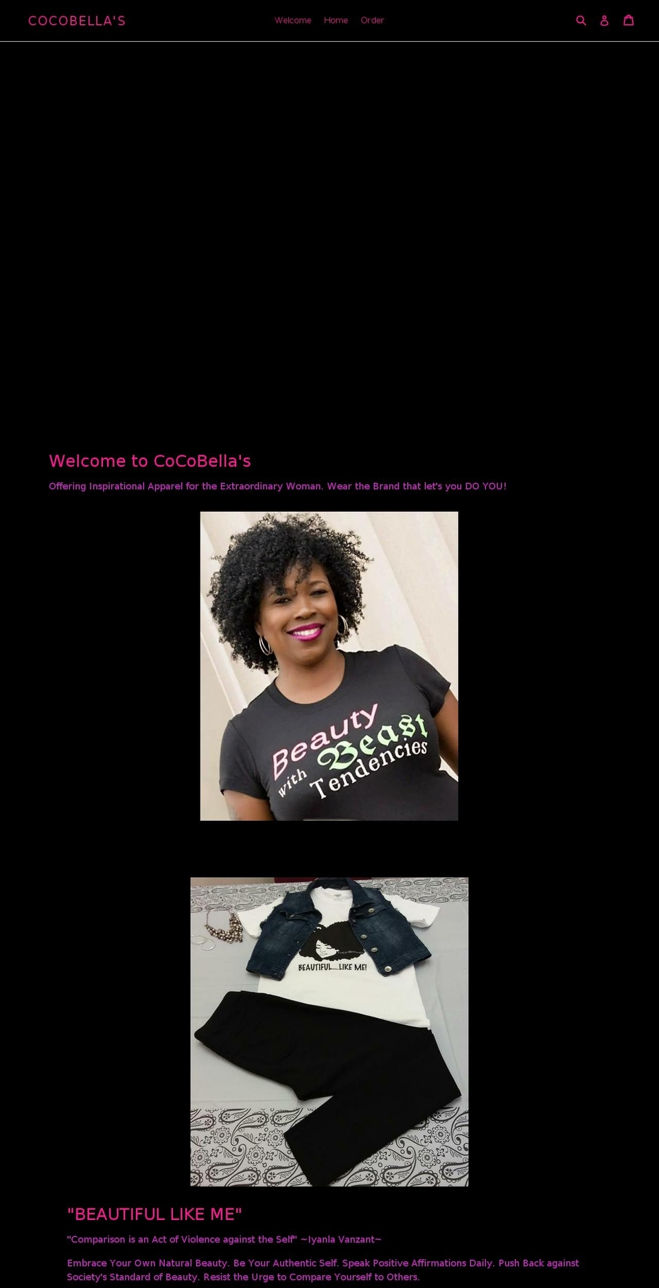 cocobella62.com — Shopify storefront screenshot