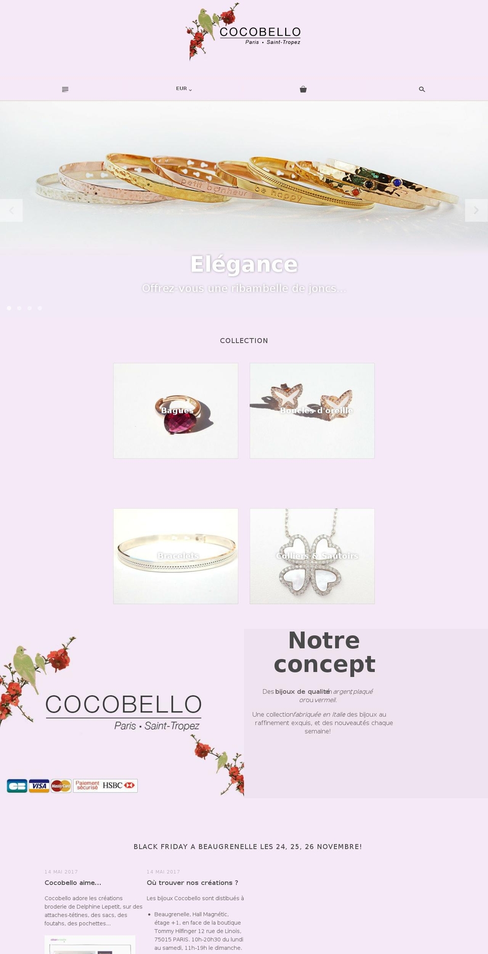 cocobello.fr shopify website screenshot