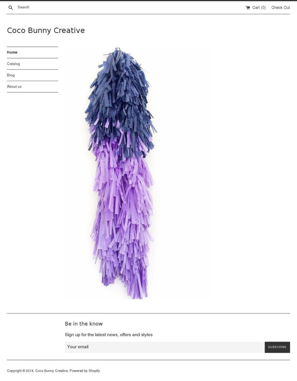 cocobunnycreative.com — Shopify storefront screenshot