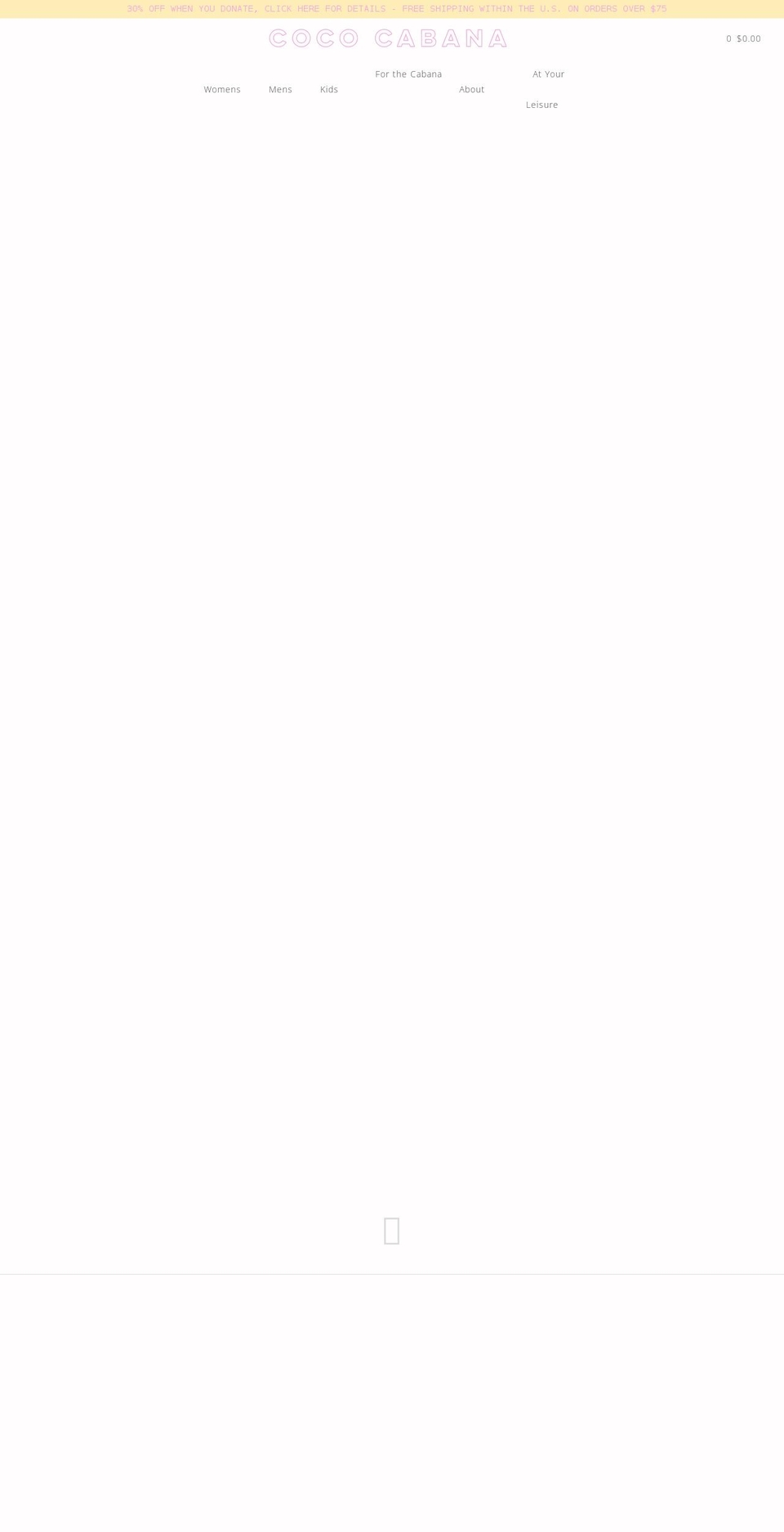 cococabanasb.com — Shopify storefront screenshot