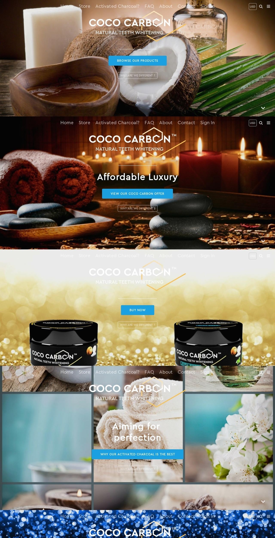 cococarbon.us shopify website screenshot