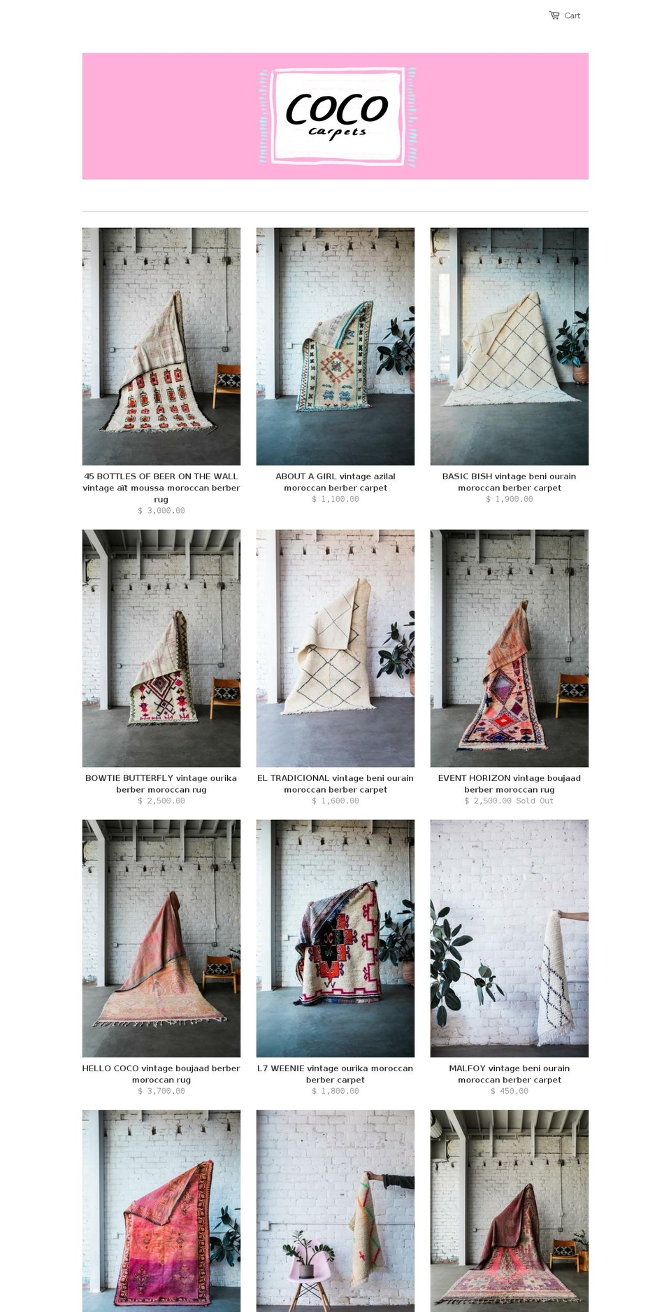 cococarpet.com — Shopify storefront screenshot