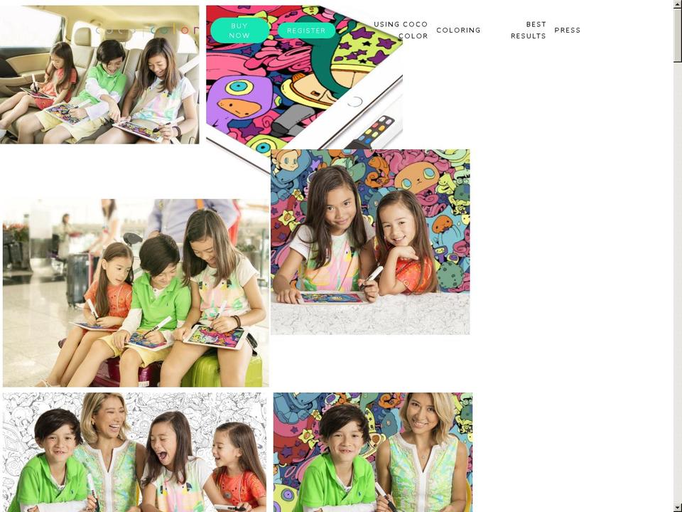 cococolor.cn shopify website screenshot