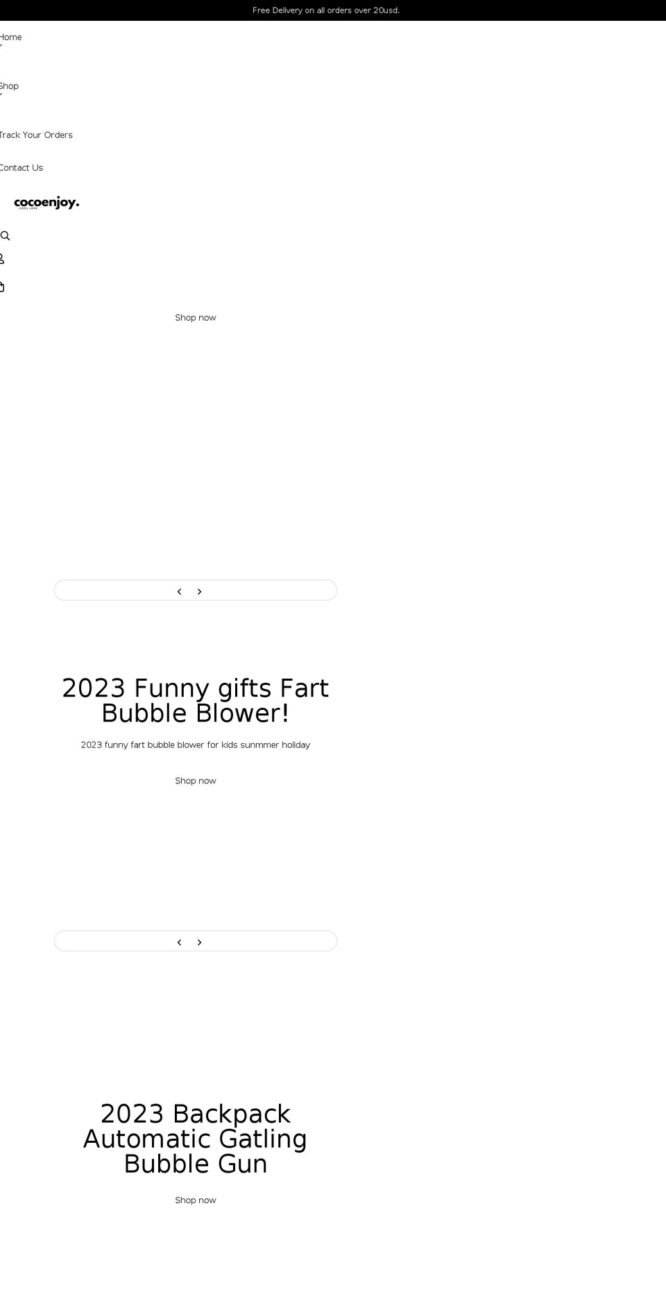 cocoenjoy.com shopify website screenshot