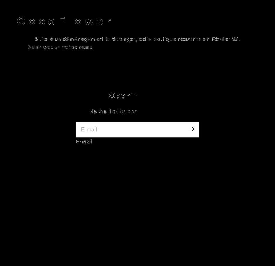 cocoflower.net shopify website screenshot