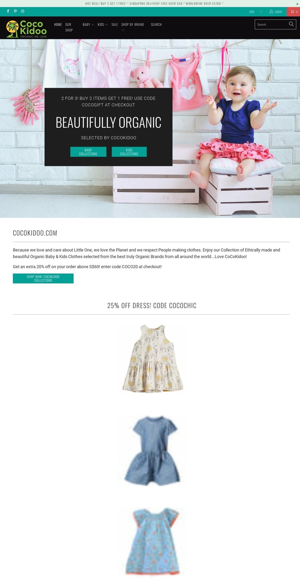 cocokidoo.com shopify website screenshot