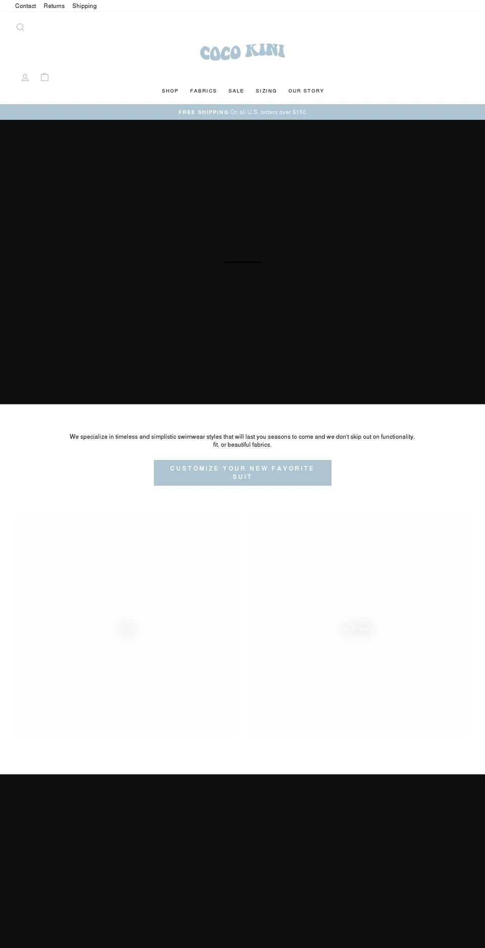 cocokini.com shopify website screenshot