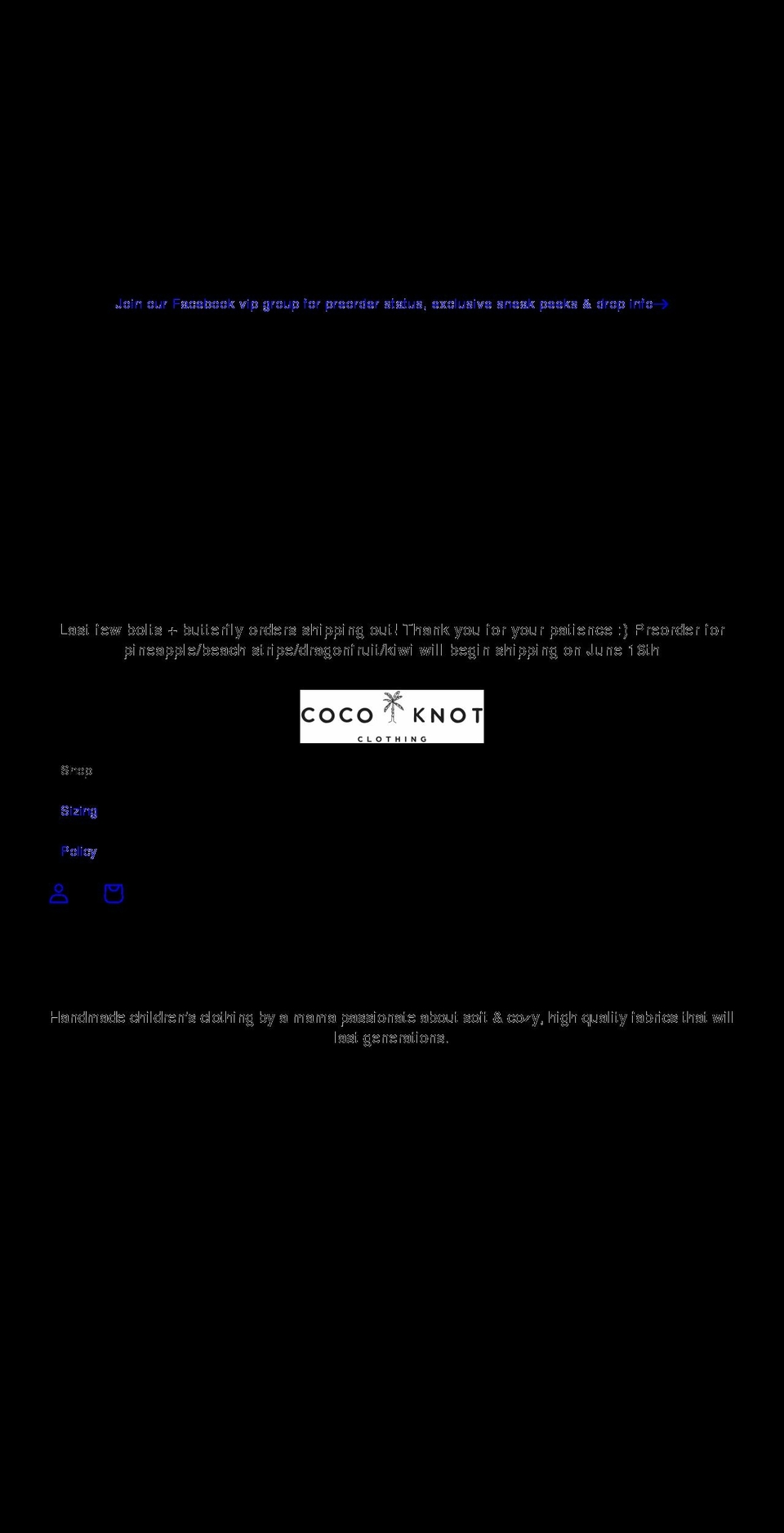 cocoknotclothing.com shopify website screenshot
