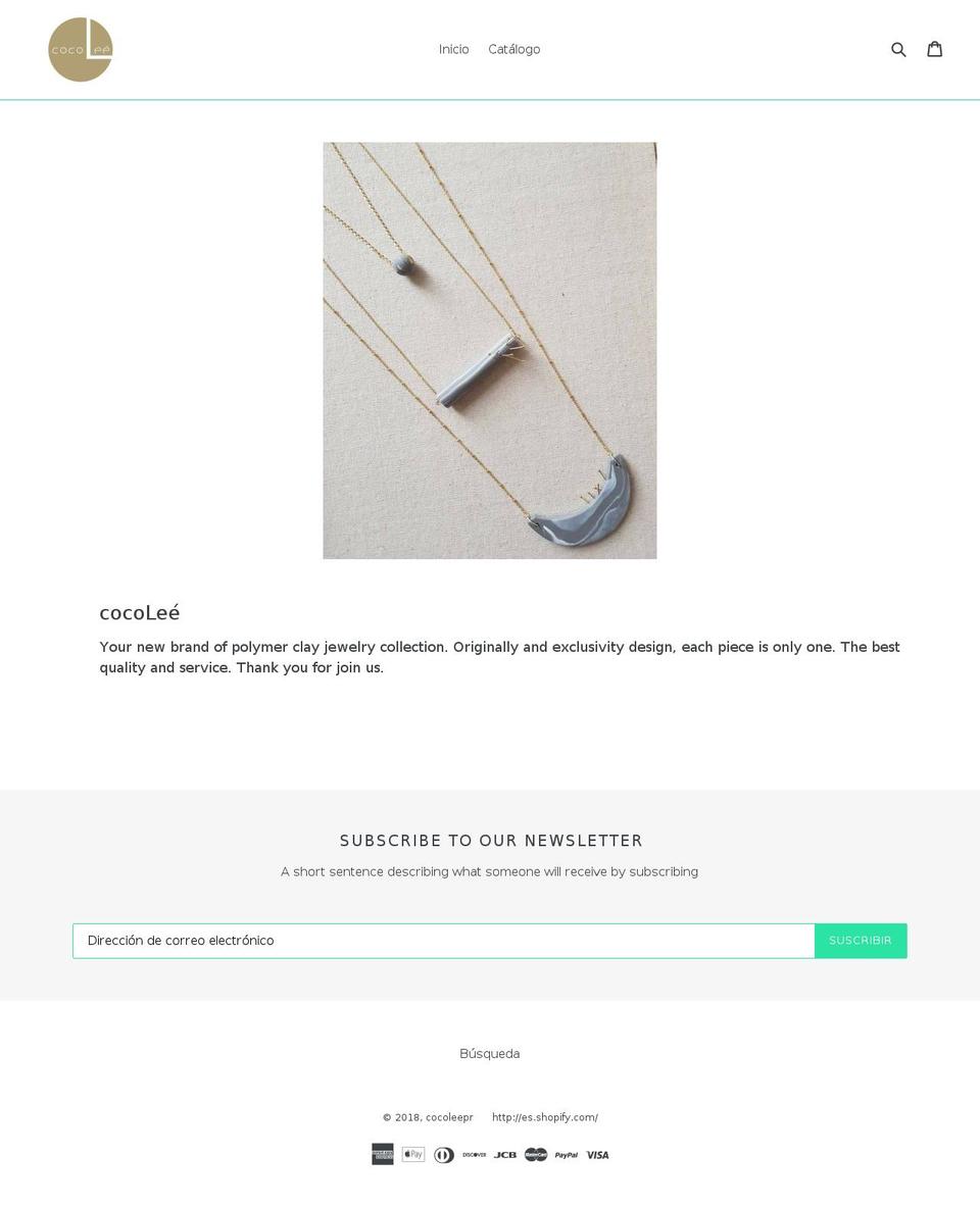 cocoleepr.com — Shopify storefront screenshot