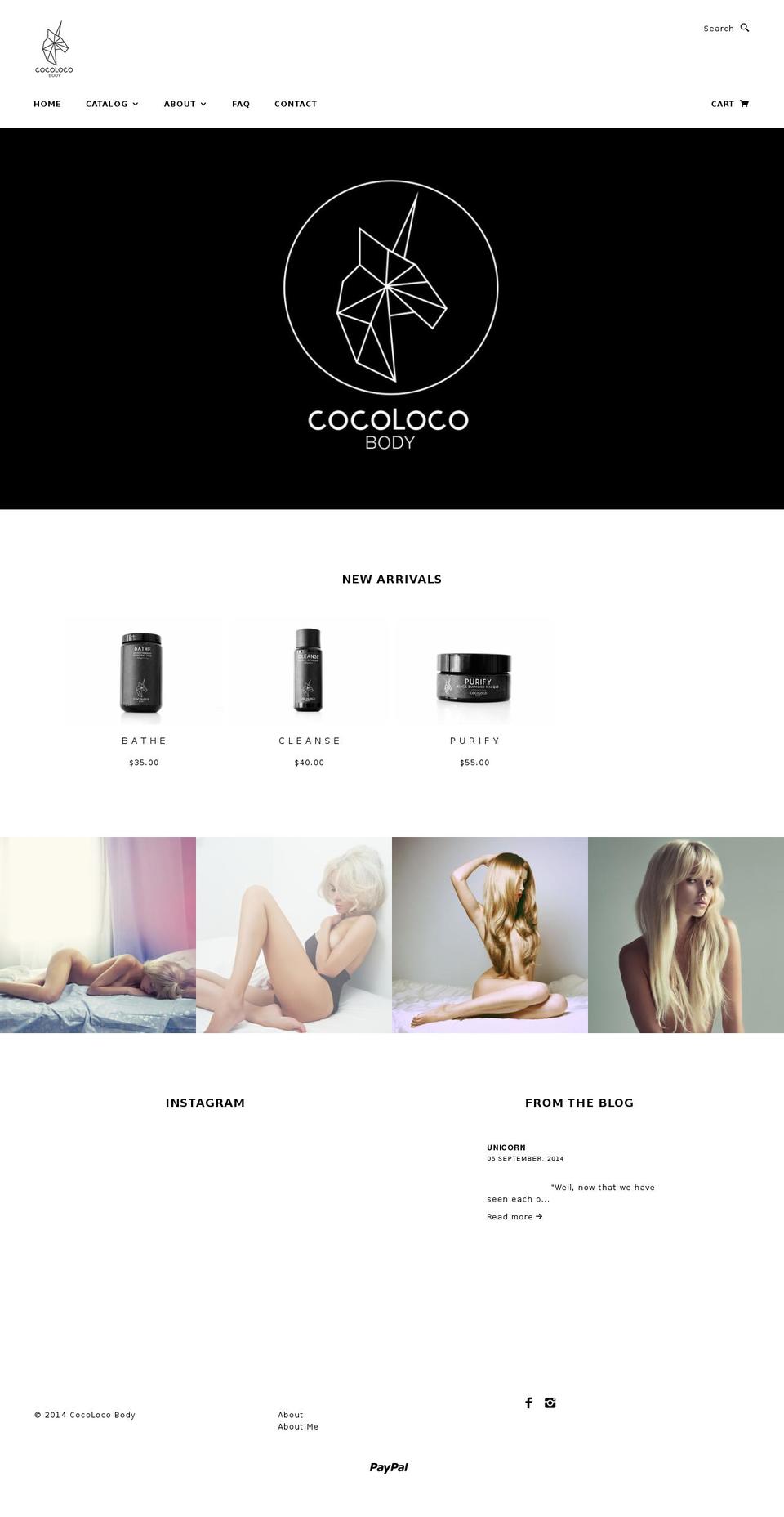 cocolocobody.com shopify website screenshot