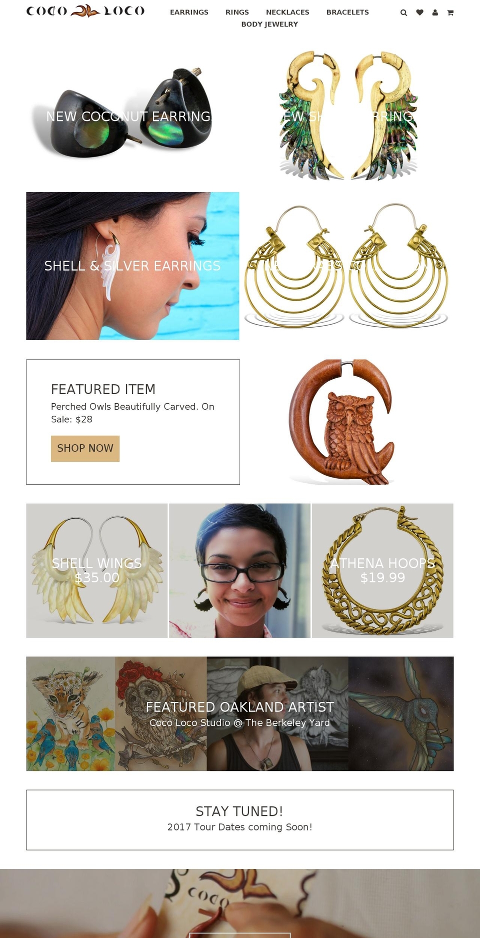 cocolocojewelry.com shopify website screenshot