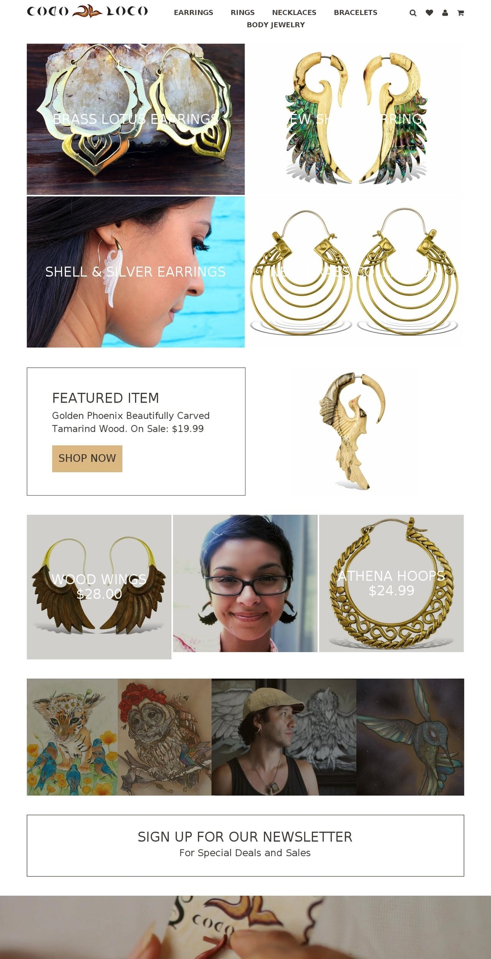 Coco Loco Jewelry Shopify theme site example cocolocojewlery.com