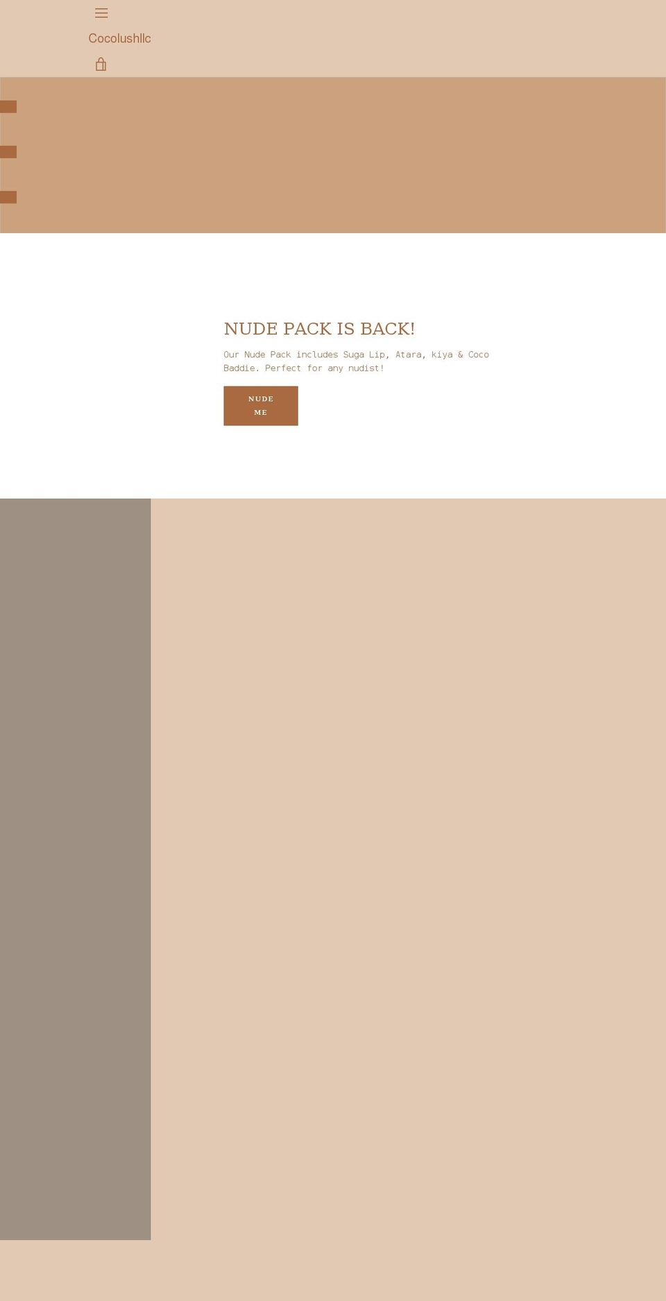 cocolushllc.com shopify website screenshot