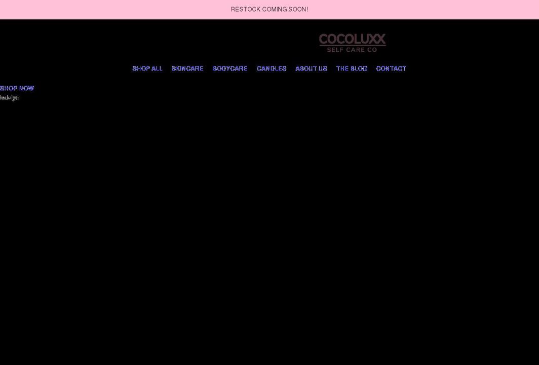 cocoluxx.com shopify website screenshot