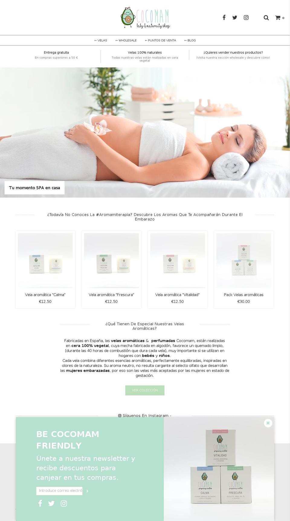 cocomamshop.com shopify website screenshot