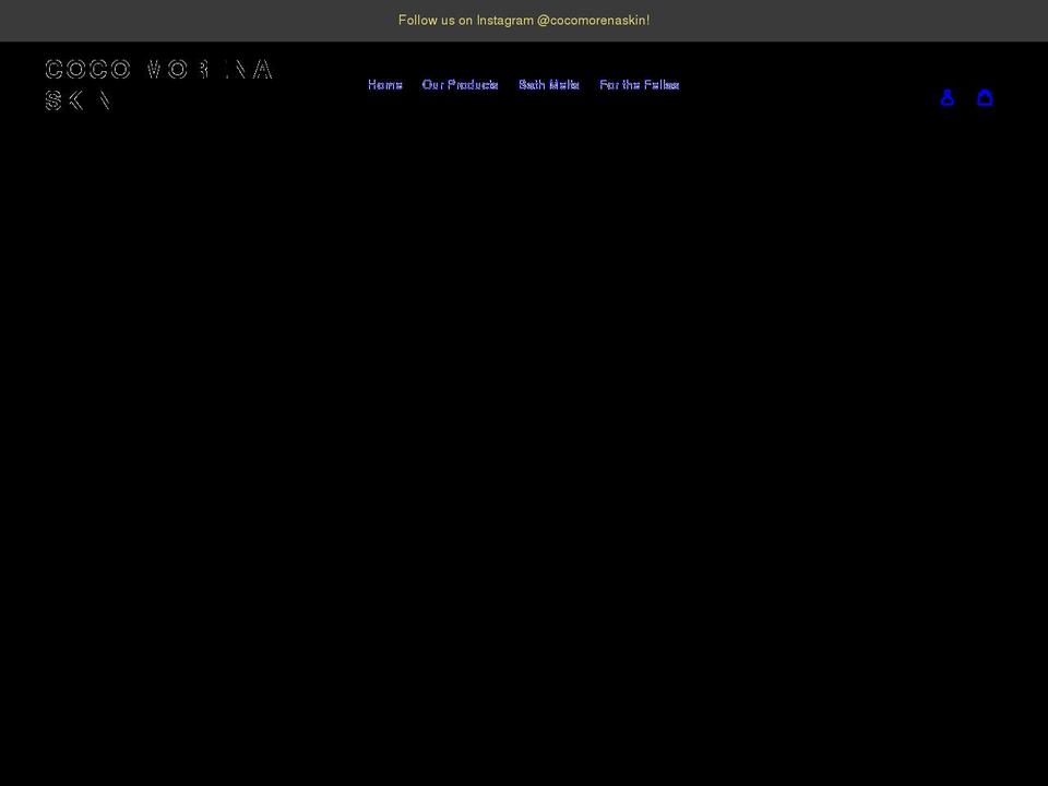 cocomorenaskin.com shopify website screenshot