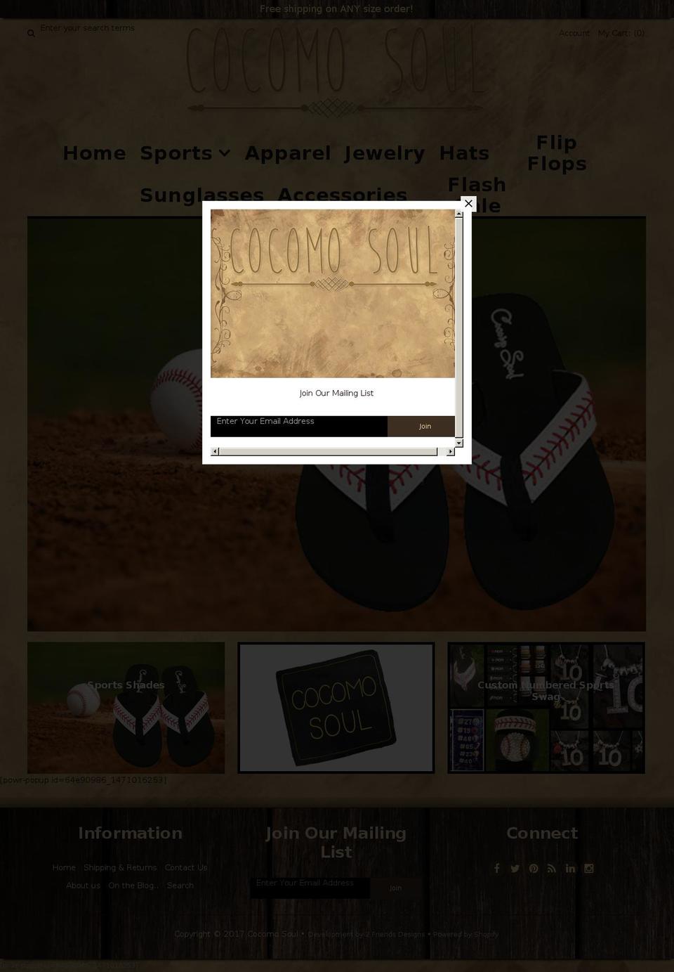 cocomosoul.com shopify website screenshot