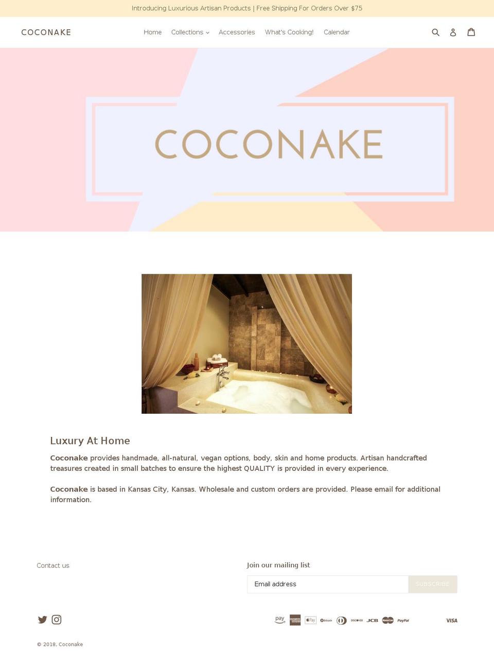 coconake.com — Shopify storefront screenshot
