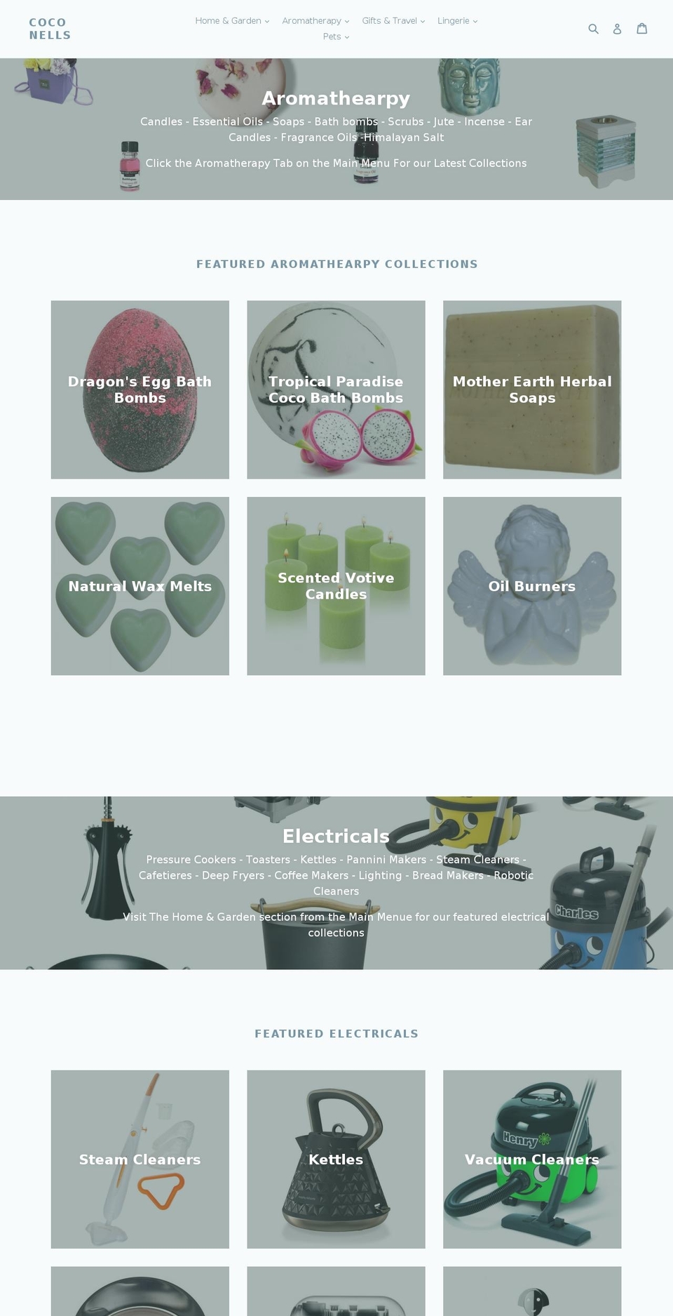 coconells.com shopify website screenshot