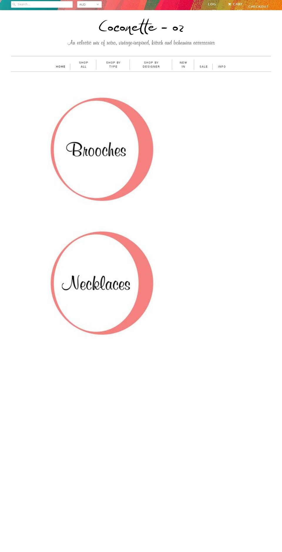 coconetteoz.com shopify website screenshot