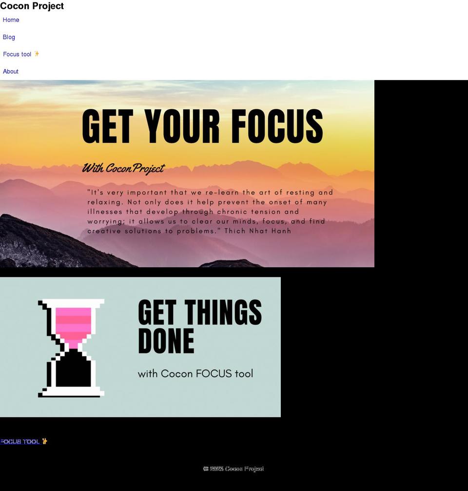 coconproject.com — Shopify storefront screenshot