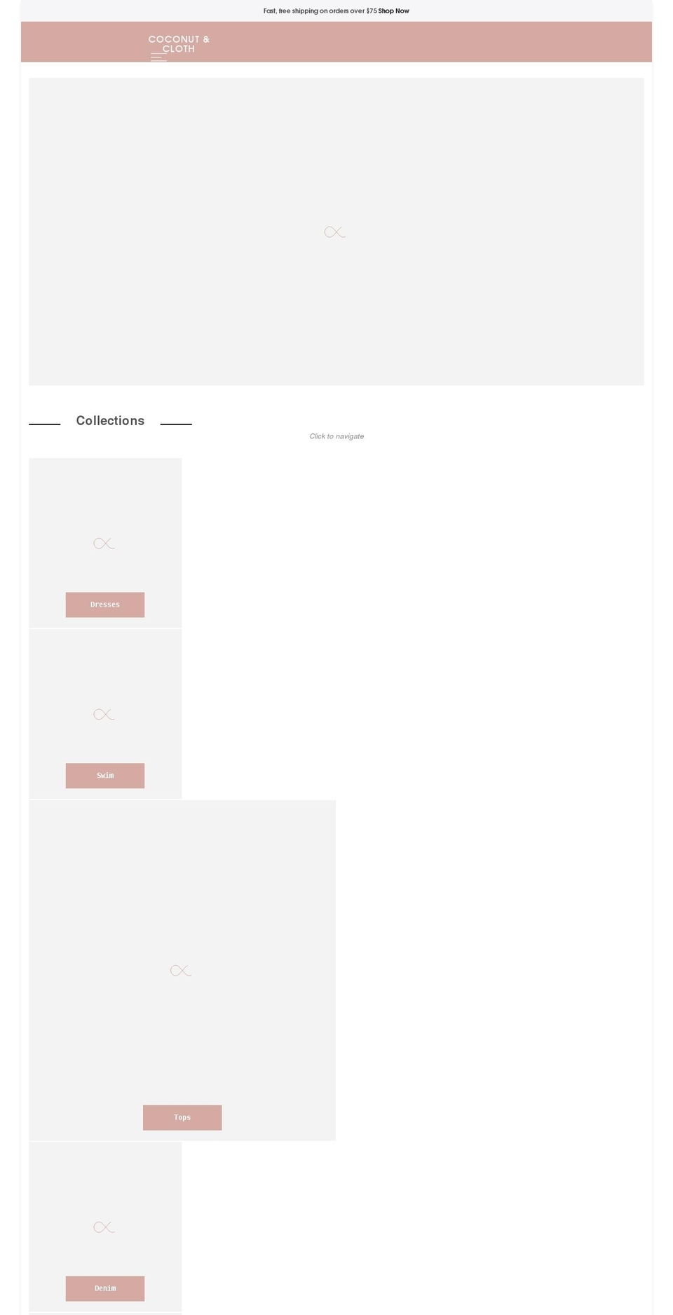 coconutandcloth.com shopify website screenshot