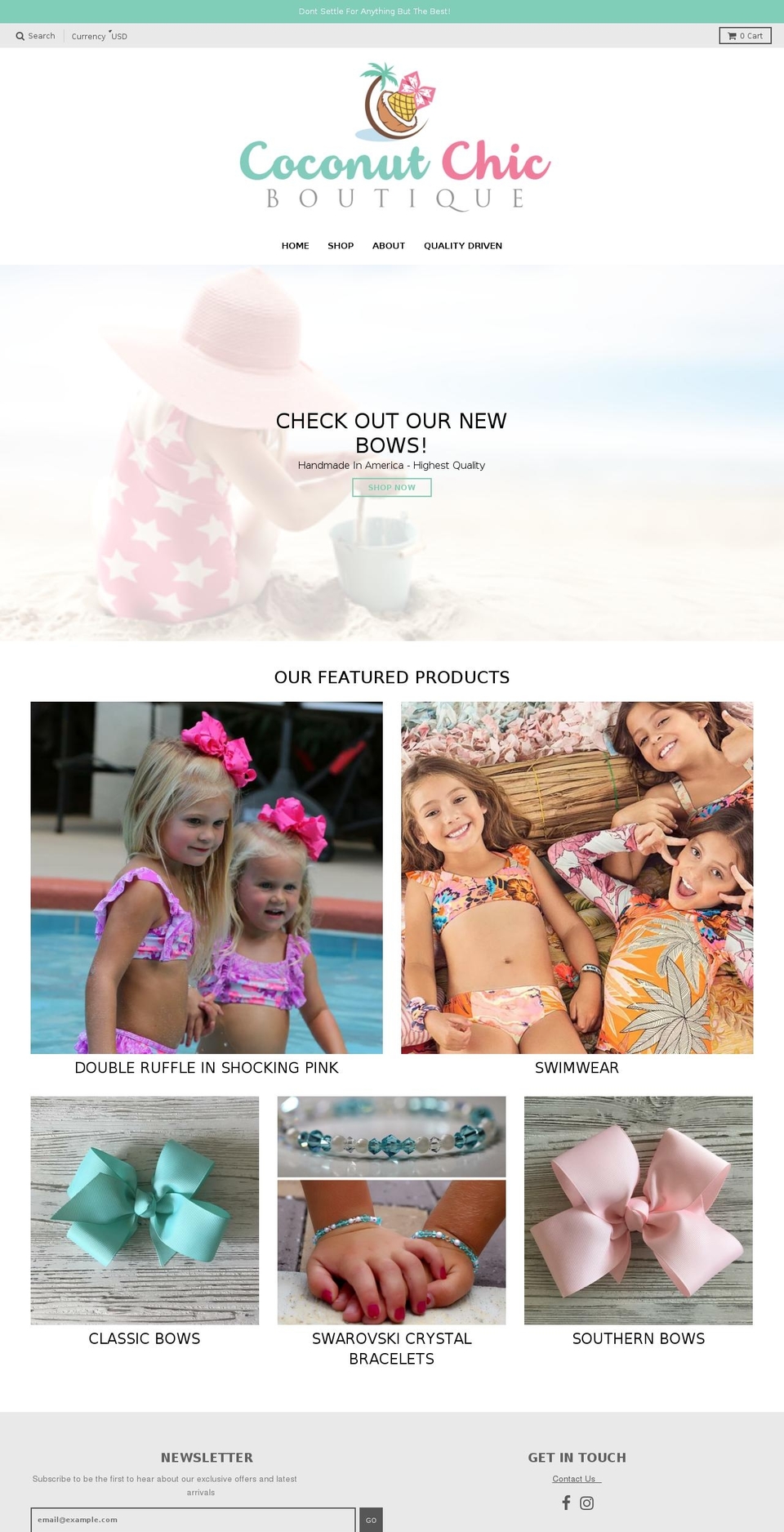 coconutchic.com — Shopify storefront screenshot