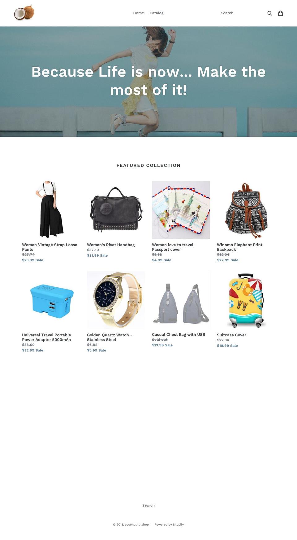 coconuthutshop.com — Shopify storefront screenshot