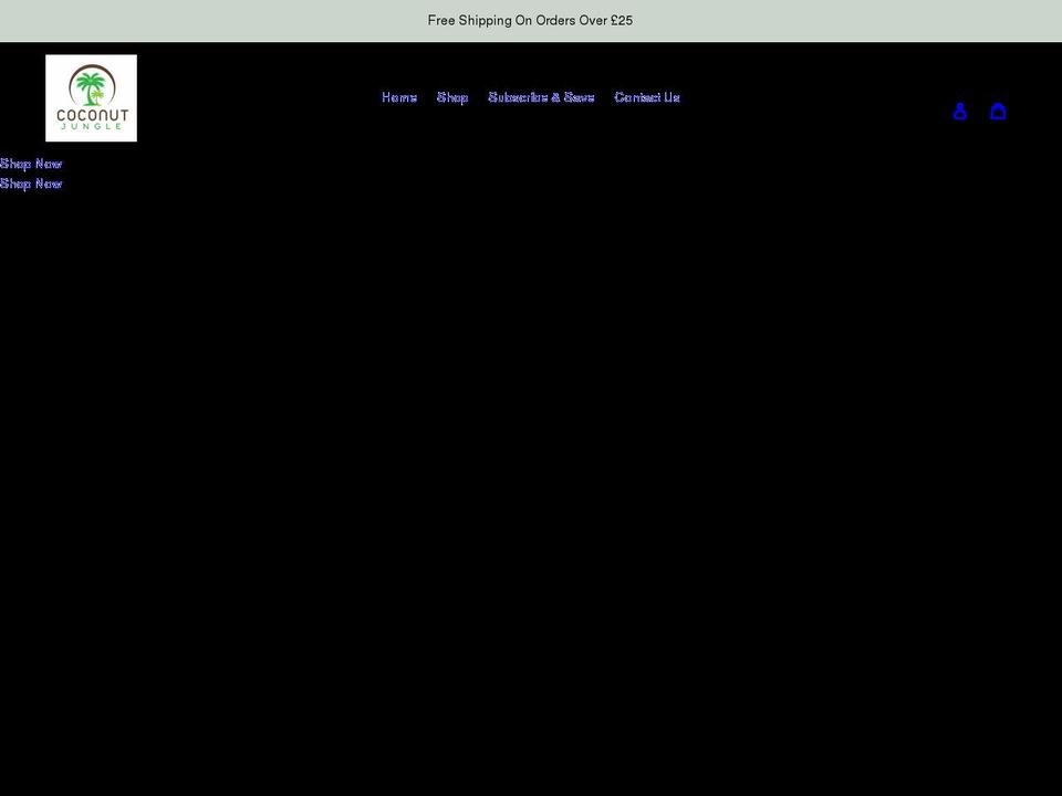 coconutjungle.co.uk shopify website screenshot