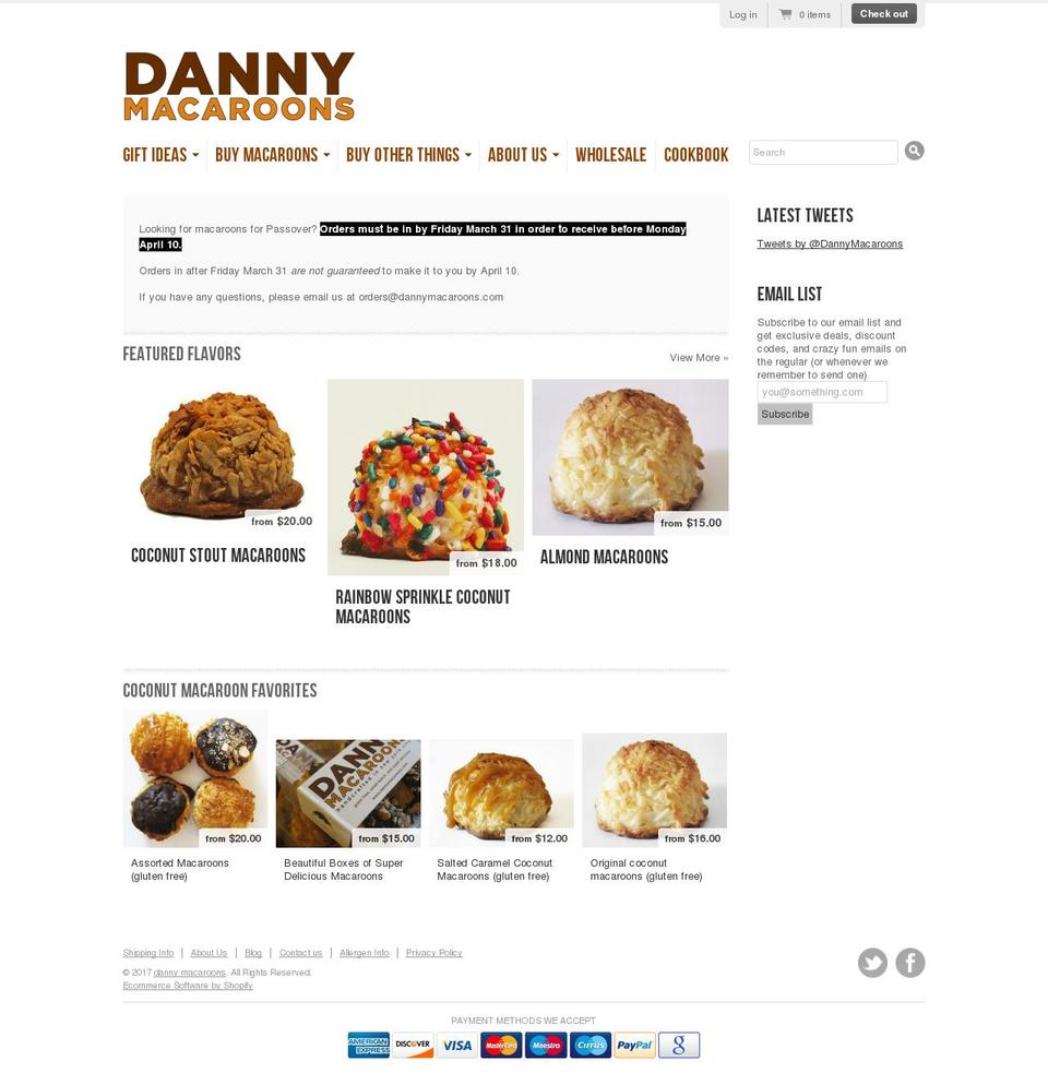 coconutmacaroon.org shopify website screenshot