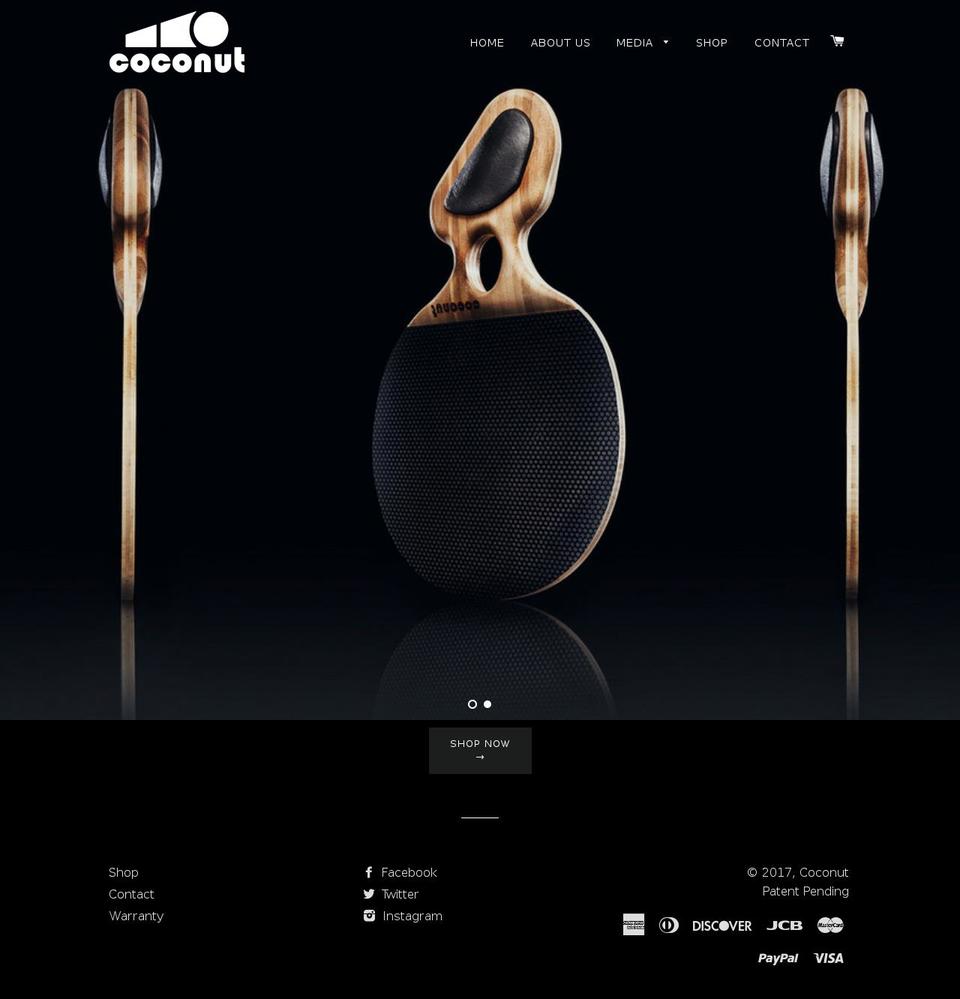 coconutpaddles.com shopify website screenshot